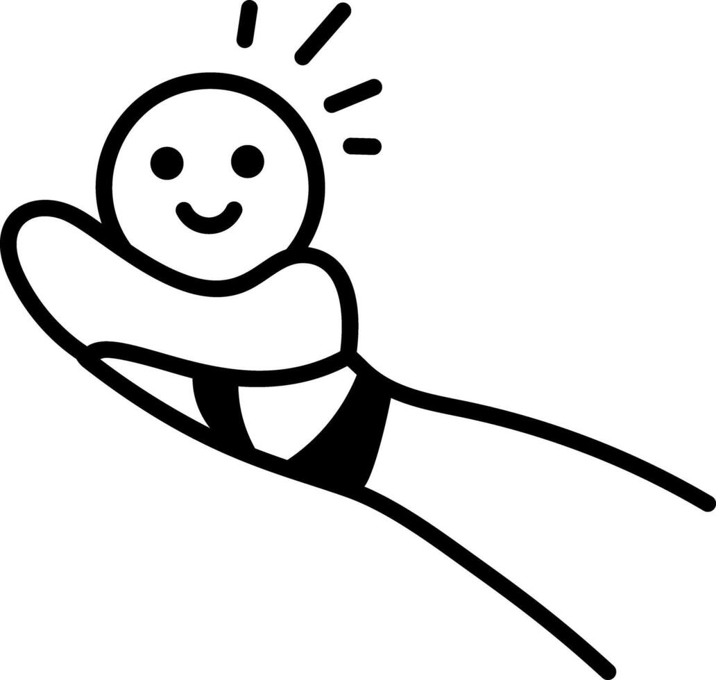Ballerina foot icon in hand drawn style vector