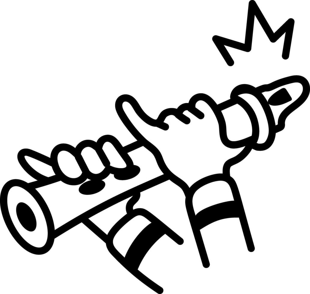 A hand drawn icon of ballerina bun vector