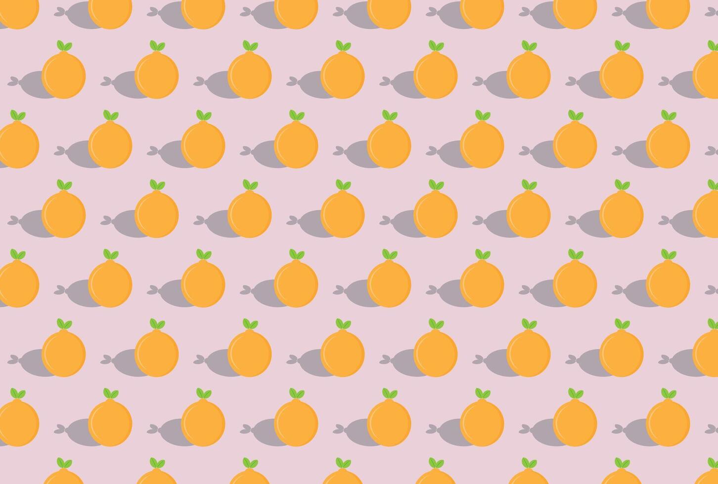 orange and lemon pattern on pink background vector