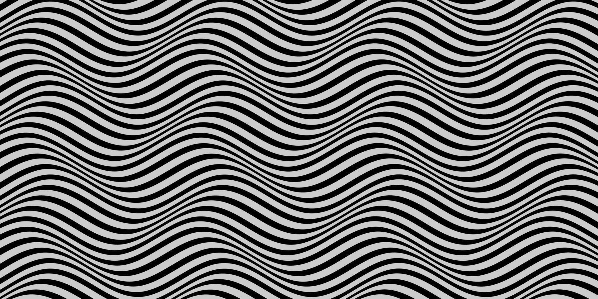 black and white wavy pattern background vector