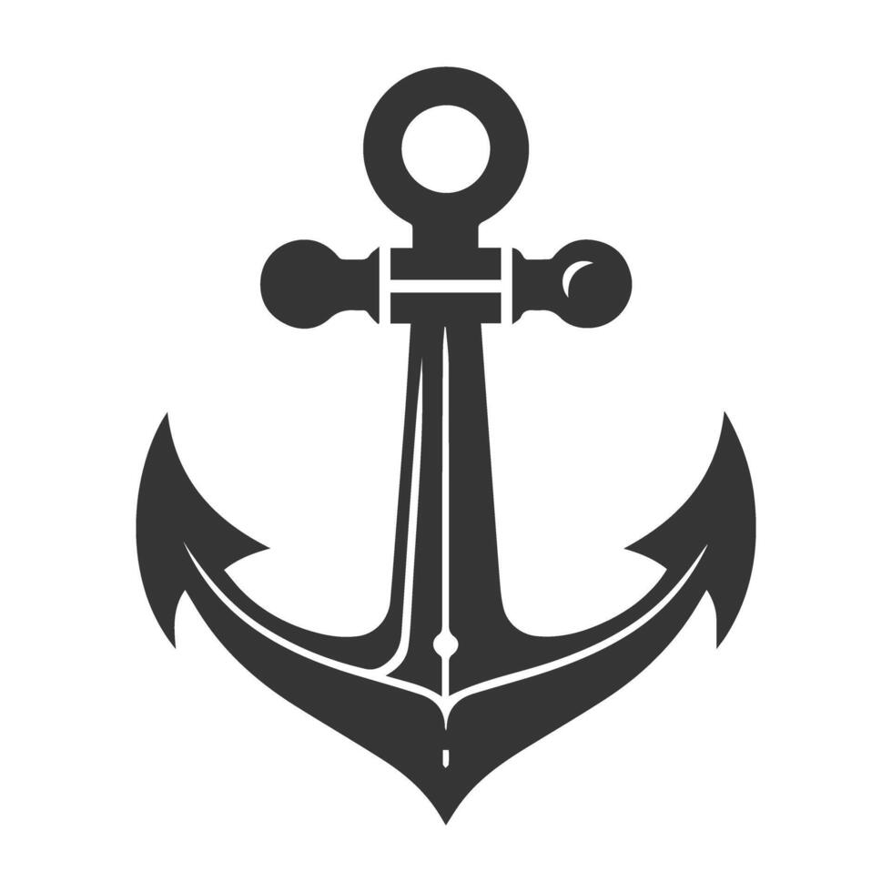 An anchor icon on a white background vector