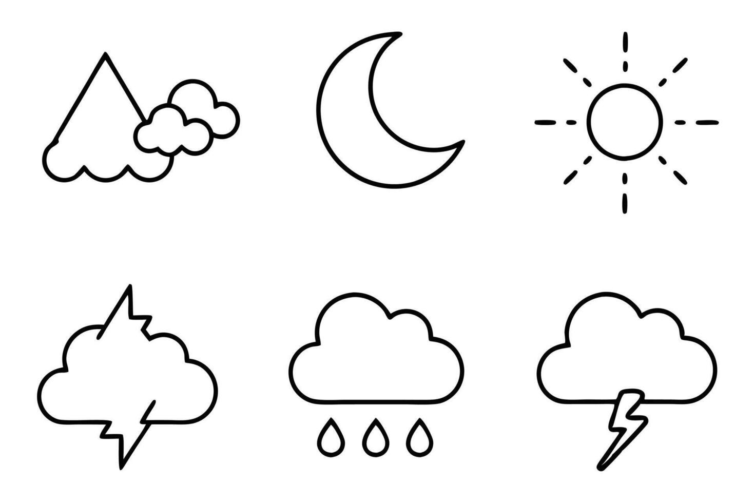 Weather Art Art Creative Line Art Illustration Techniques Guide vector