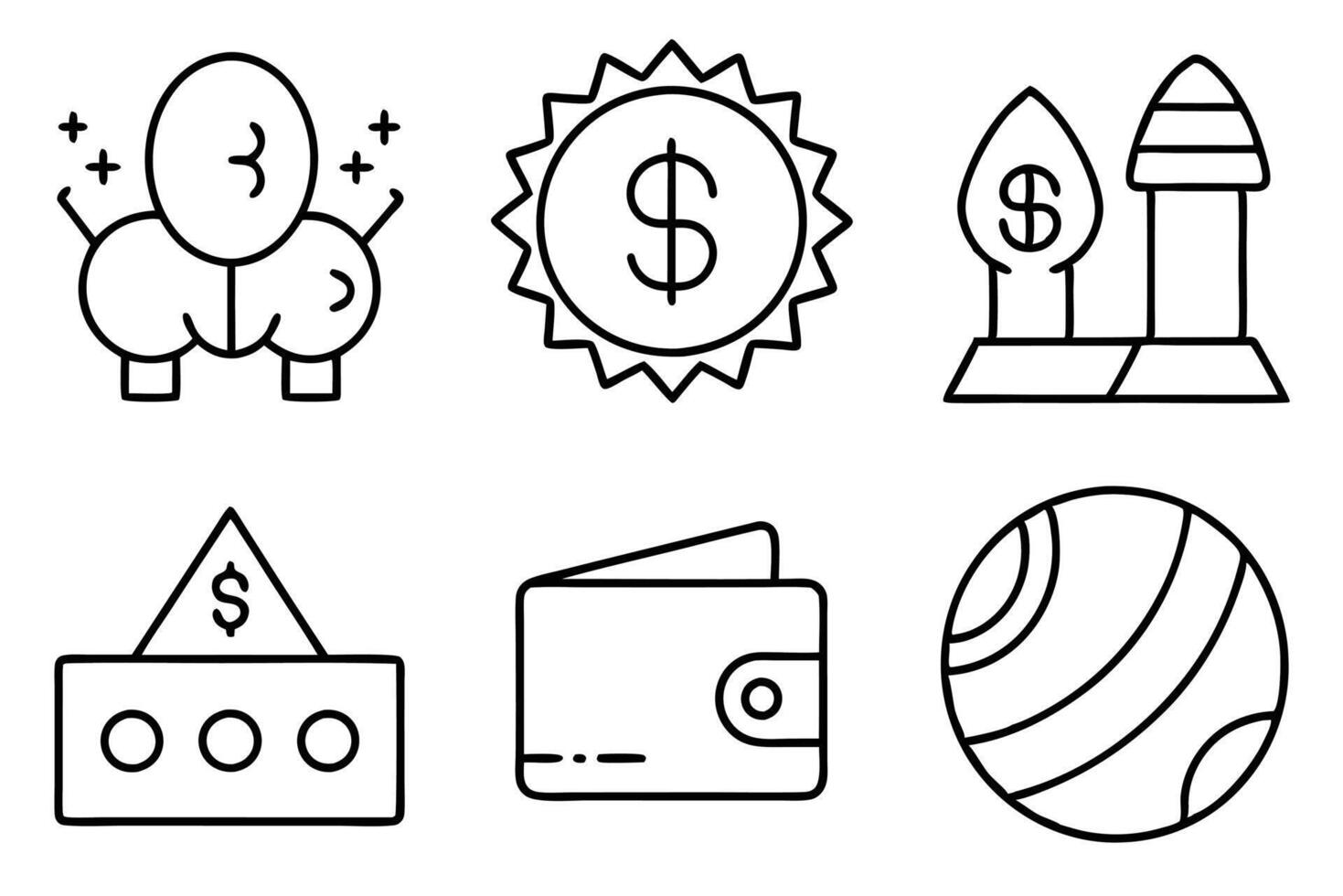Retro Line Art Illustration Detailed Designs Inspiration Styles Ideas vector