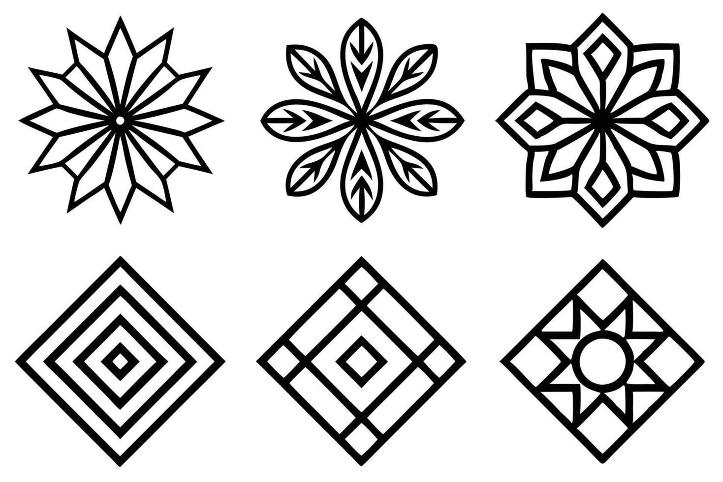 Patterns and Textures Line Art Illustration Modern Trends Examples vector