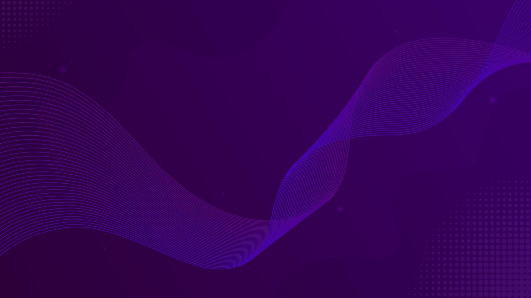 purple wave line modern background vector
