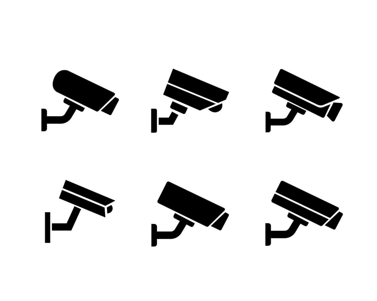 Set of Security camera icon vector