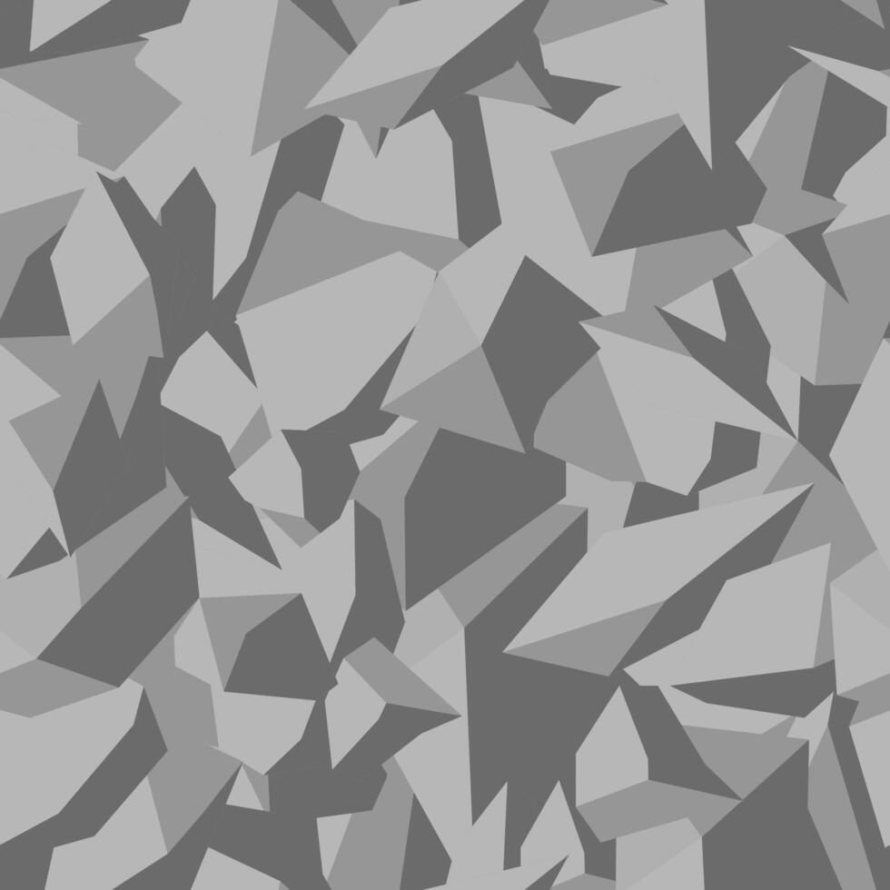 Stone soil texture in gray colors in top view, seamless background. Pattern for the fill of architectural and landscape plans. Rocks earth surface terrain vector