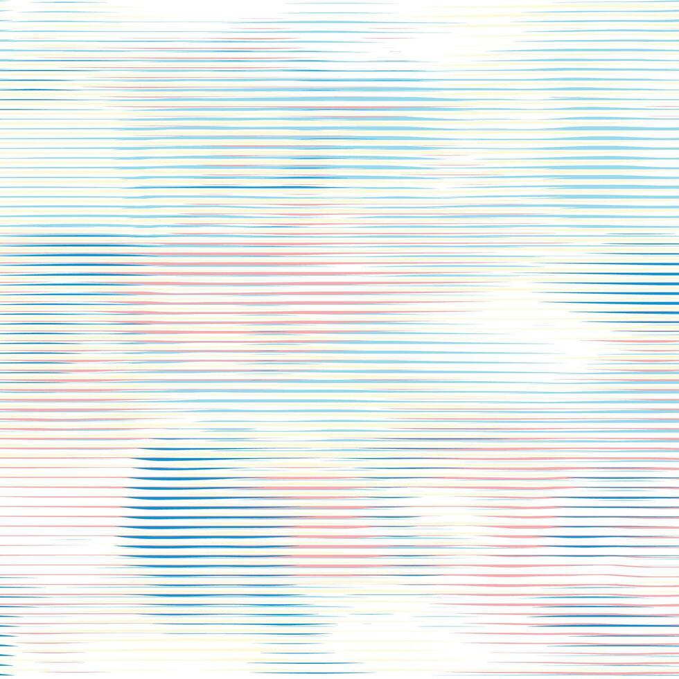 Moire gradient texture, bright phantom wavy lines optical illusion. Abstract rainbow pattern with distorted lines. Digital screen effect make in overlay background vector