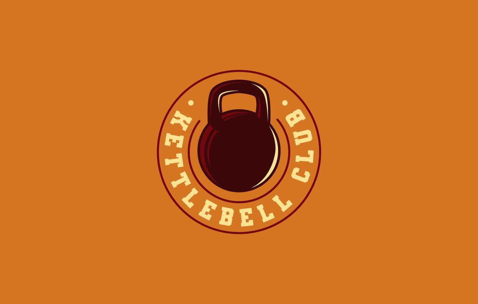 Fitness Gym logo design template with fitness equipment Sports Kettlebell Logo Icon Template vector