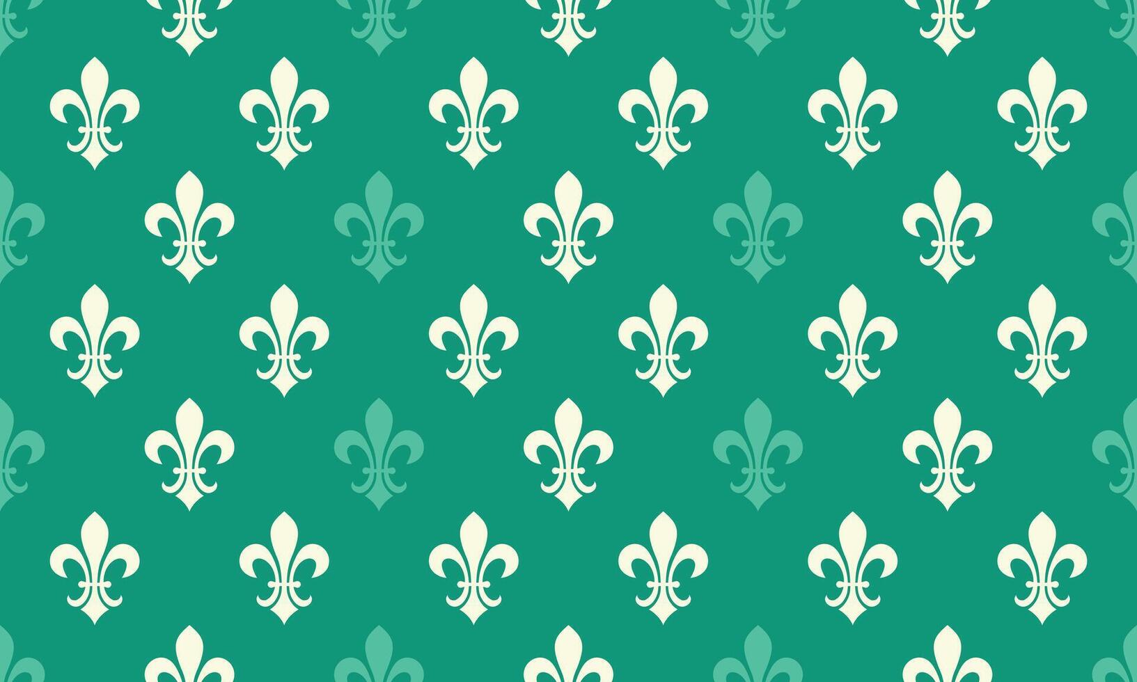 Booklet fleur-de-lis by religious . Repeating motif unique historical. Tile heraldic from elegance luxury. vector