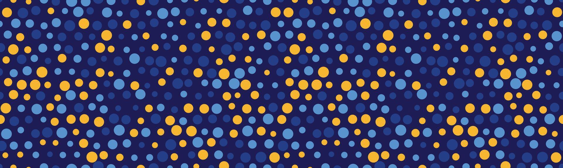 dotted pattern with colorful geometric circles. Perfect for textile, seamless wallpapers, and trendy abstract backgrounds for modern design. vector