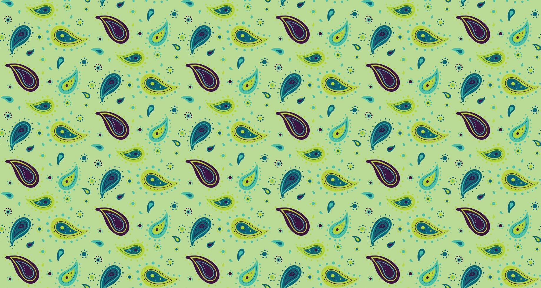 Motif contemporary to ethnic paisley. Henna simplicity at ethereal art deco. Calm botanical and herbal fashionable. vector