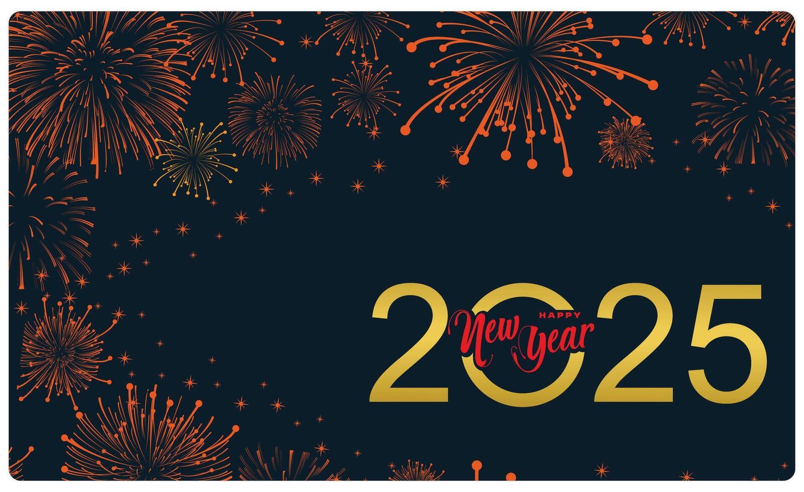 A lively New Year's Eve celebration with a fireworks display. vector
