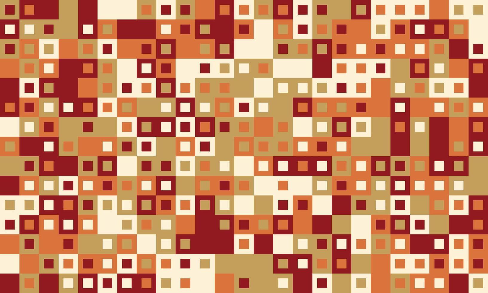Elegant mosaic tile pattern with vibrant colours. Perfect for textile, decorative covers, or modern graphic design with structured and symmetrical appeal. vector