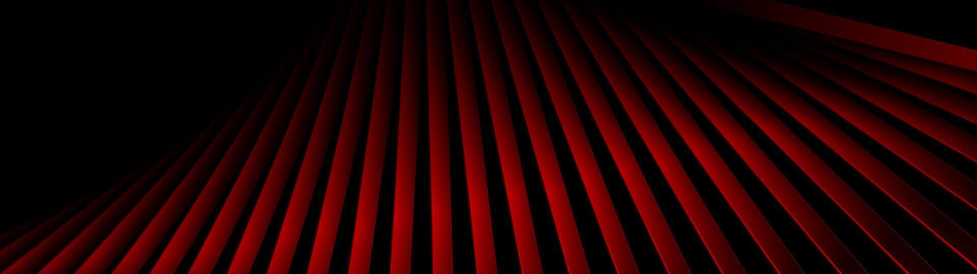 Dark red glossy stripes abstract tech background vector