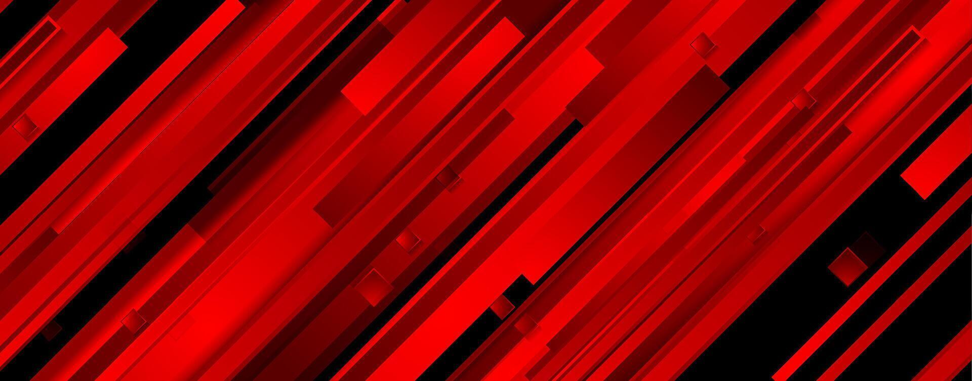 Dark red stripes geometric tech abstract background vector