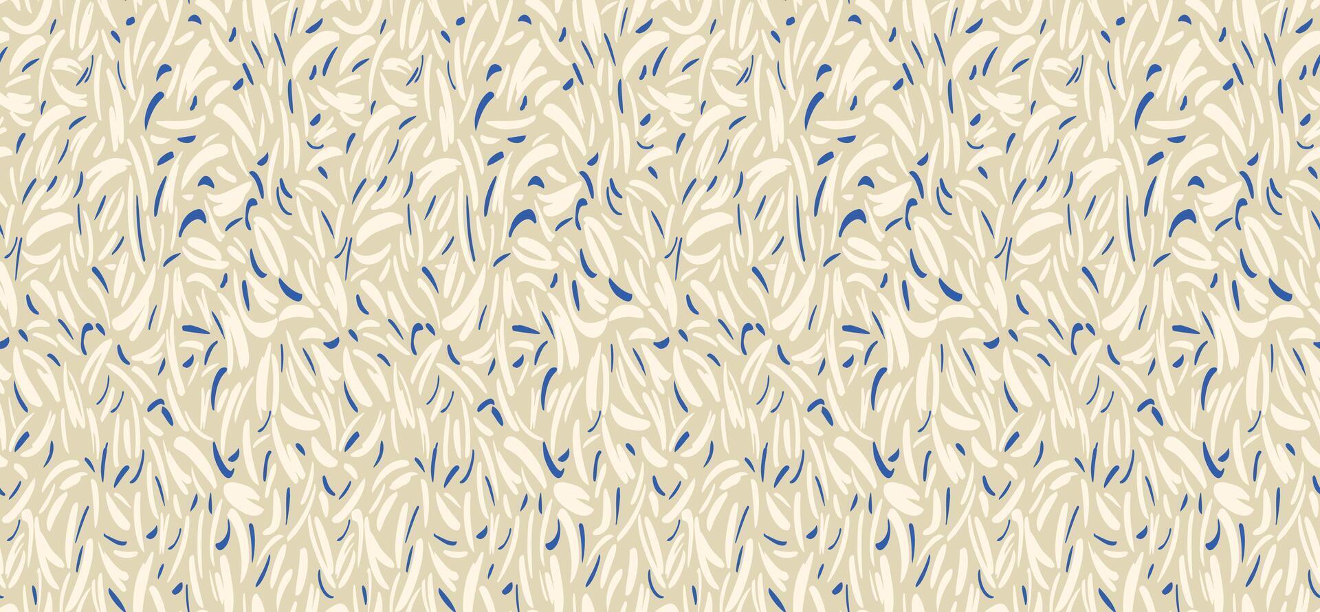 Pastel beige seamless pattern with hand drawn spotted. Plain background with abstract organic shapes, drops, spots, circles, snowflakes, layered dots. Painted texture for print vector