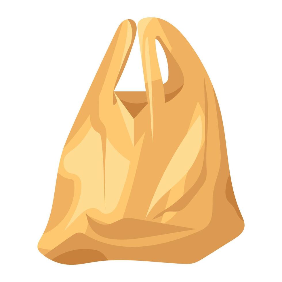 Yellow Plastic Bag vector