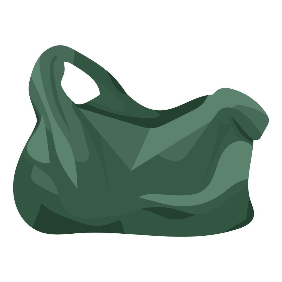 Green Plastic Bag vector