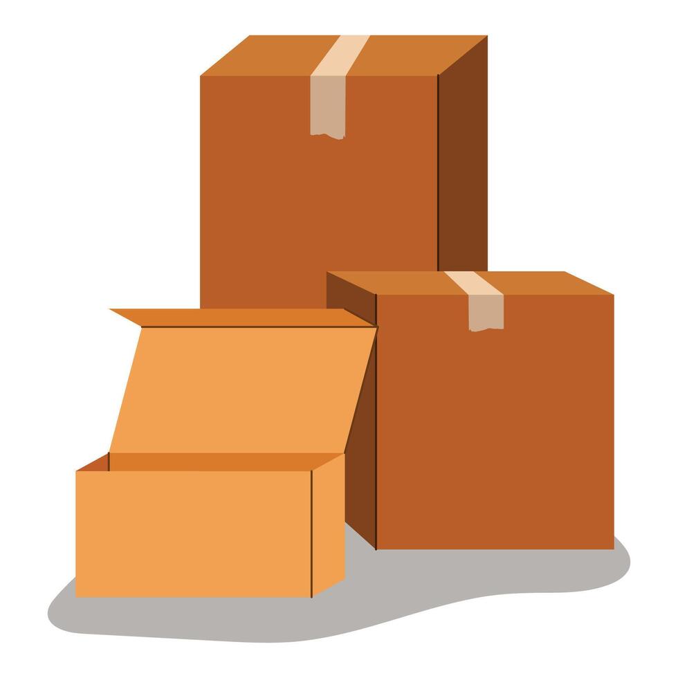 Eco Cardboard Flat vector