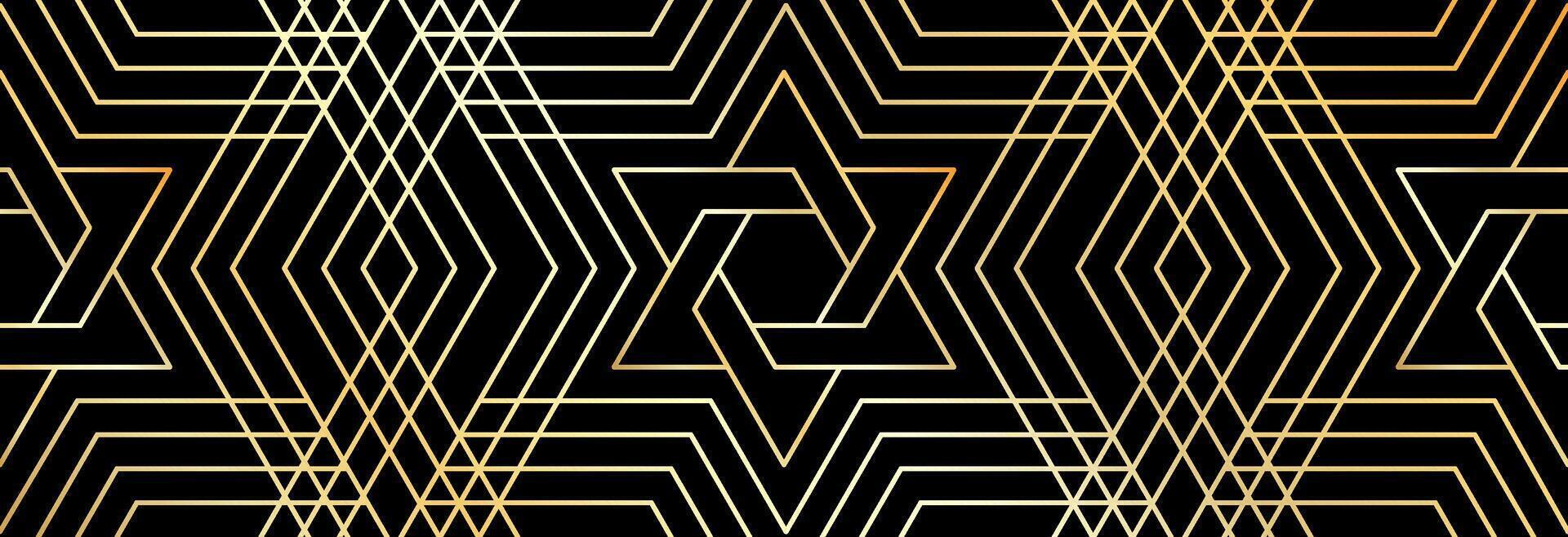 Star of David on a seamless background. vector