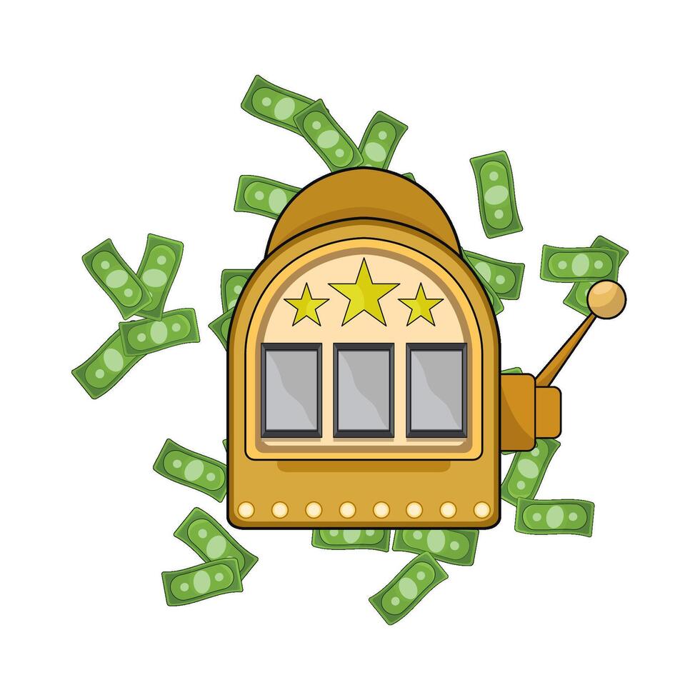 slot machine gambling vector