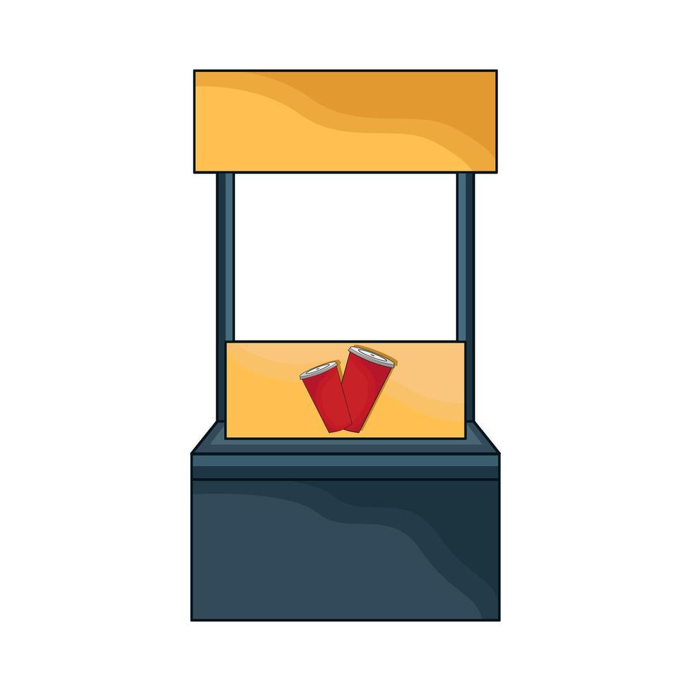 street market stand illustration vector