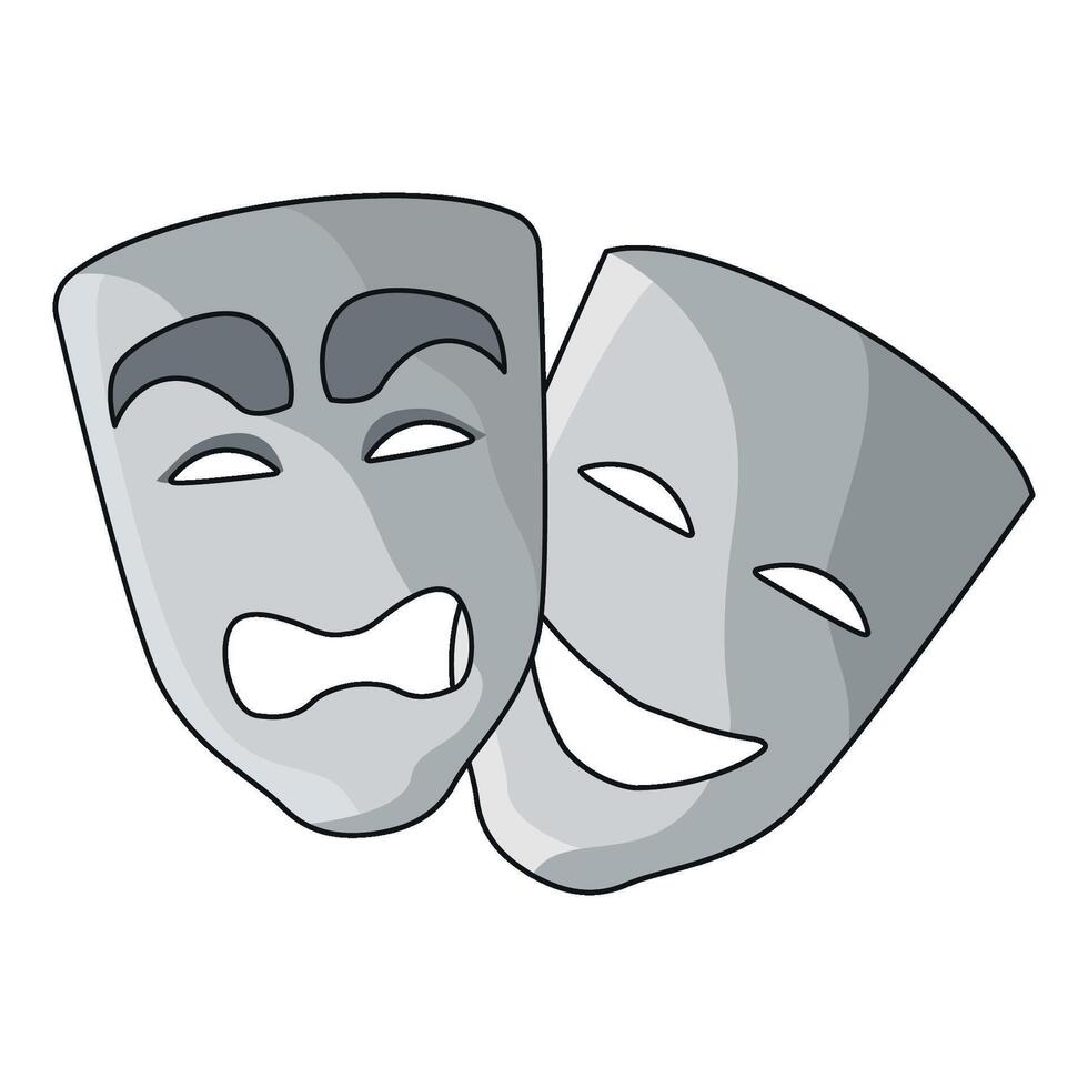 illustration of Theater Mask vector