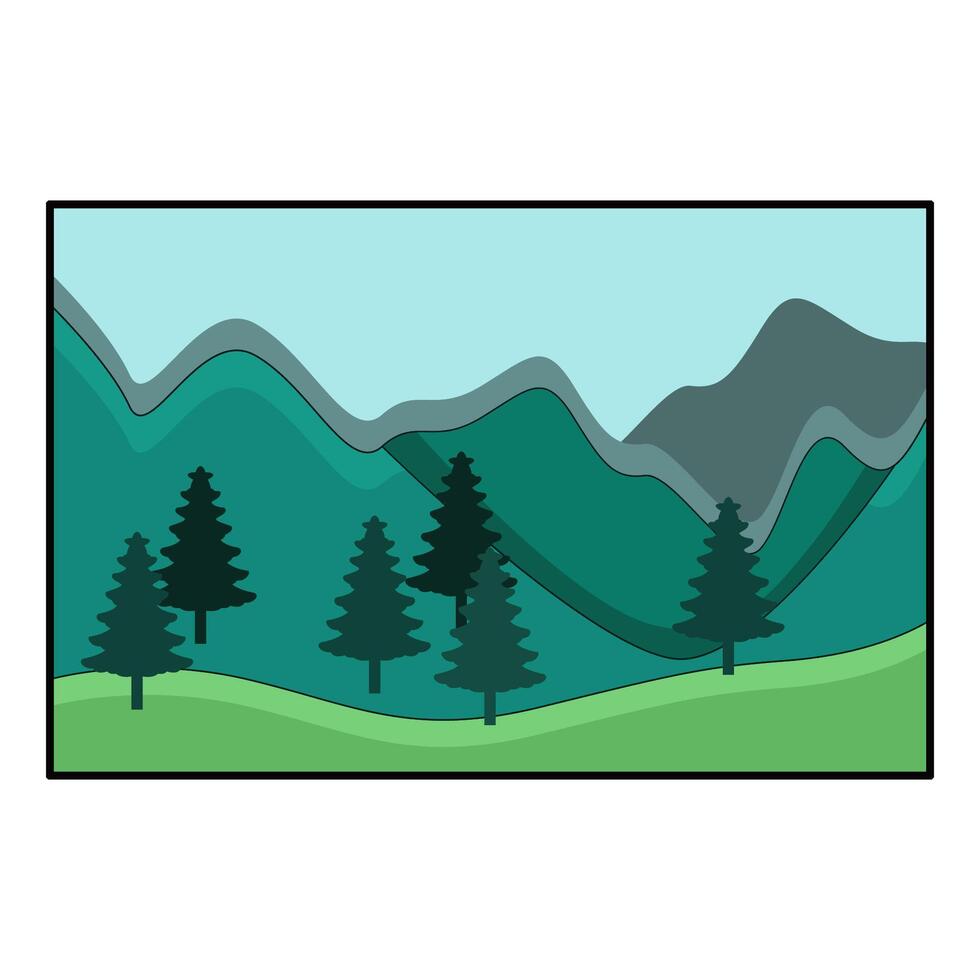 illustration of Landscape vector