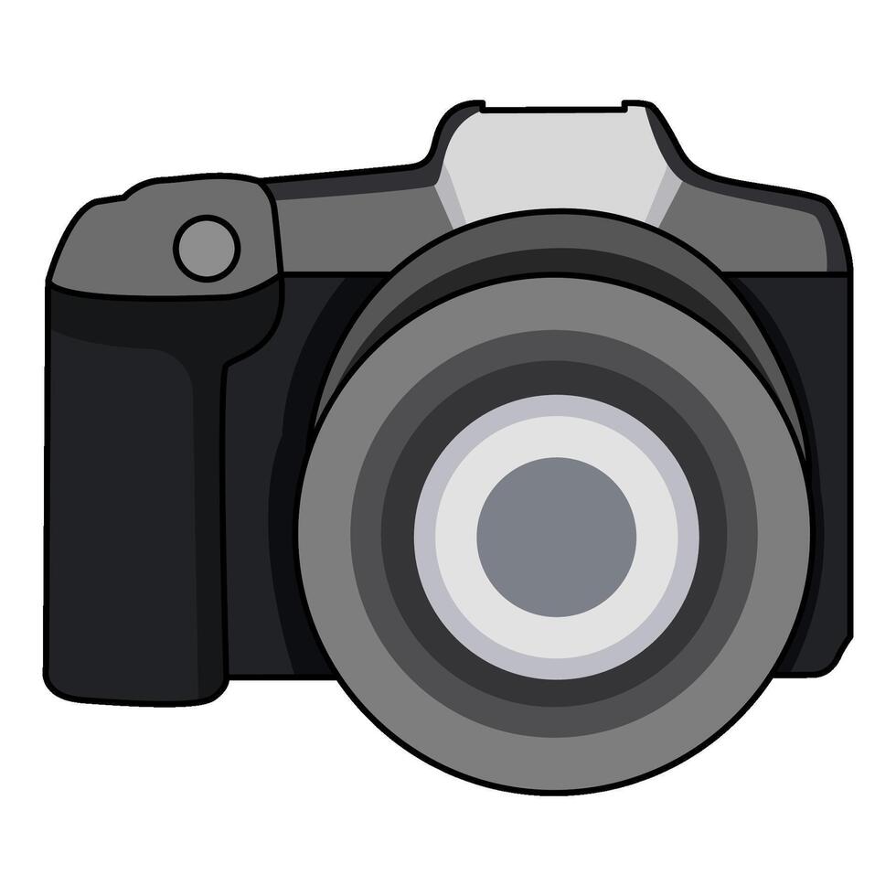 illustration of DSLR Camera vector