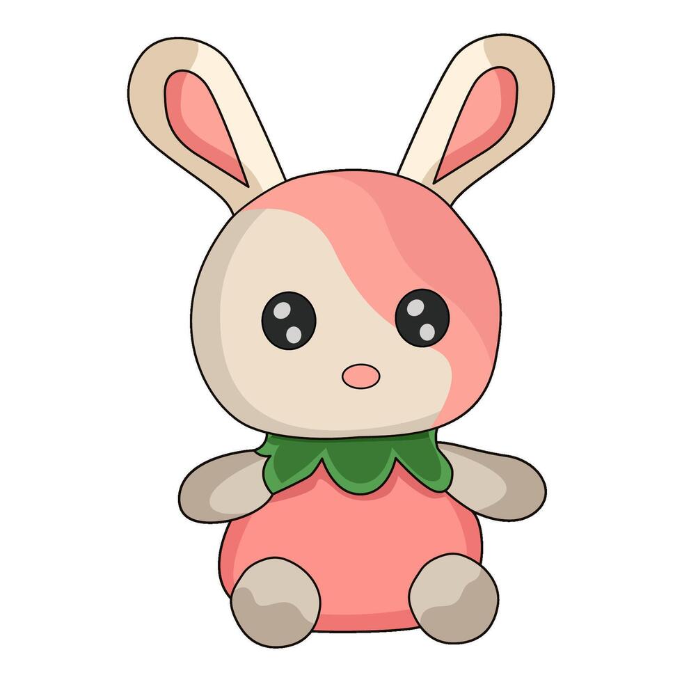 illustration of Stuffed Bunny vector