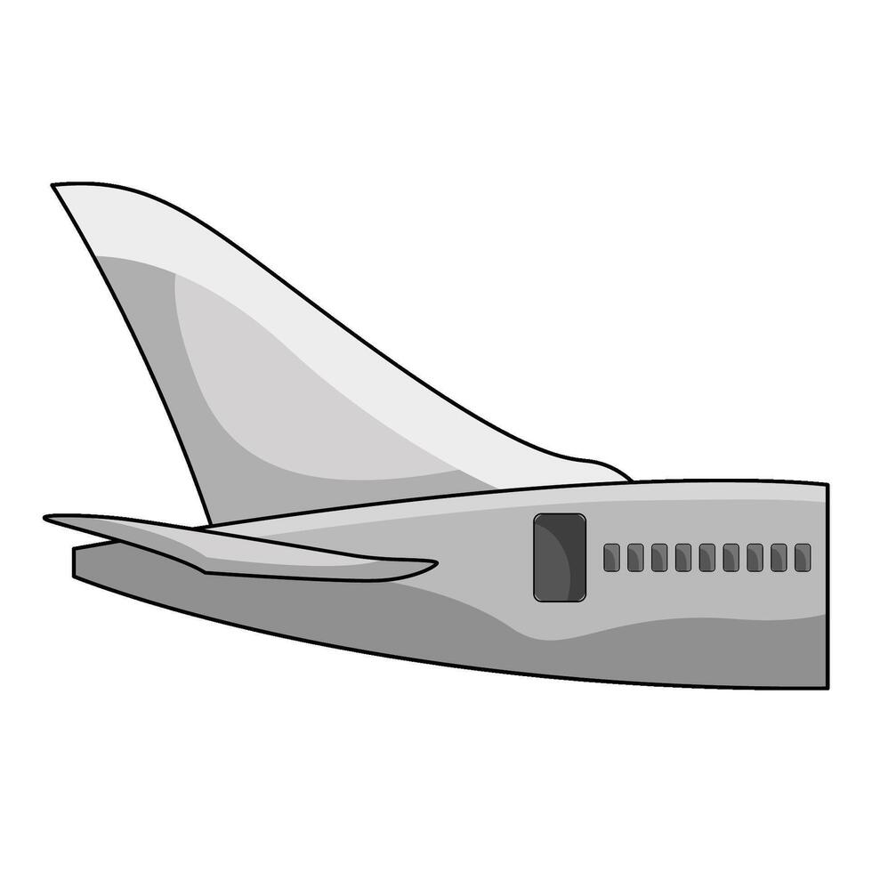 illustration of Airplane Tail vector