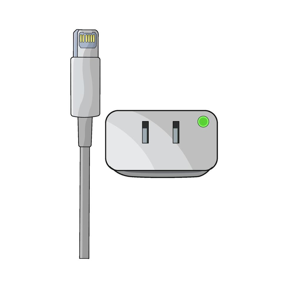 mobile phone charger vector