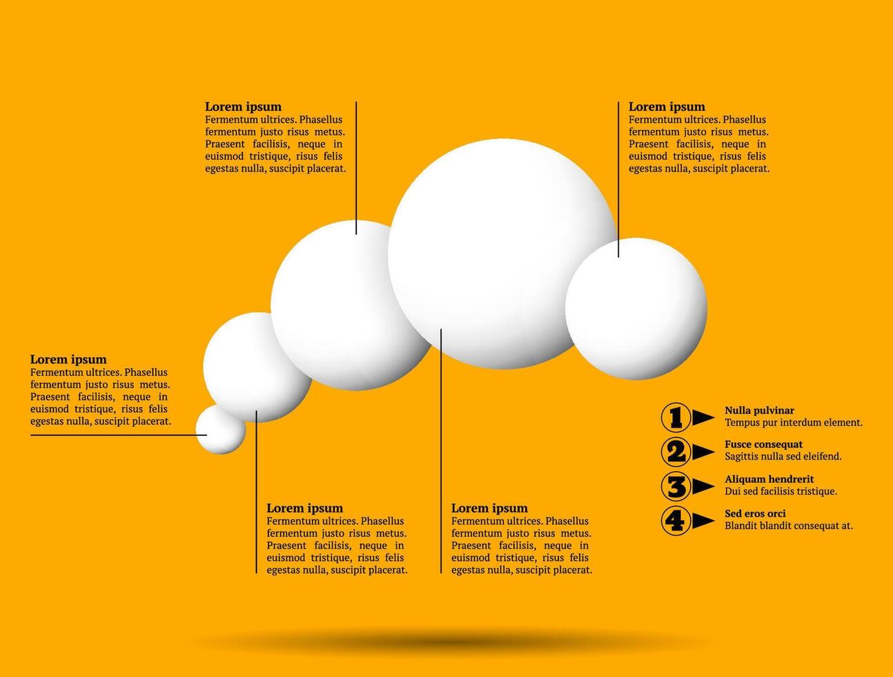 Infographics with group of balls vector
