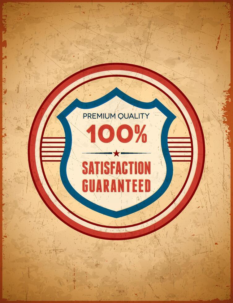 Premium quality label vector