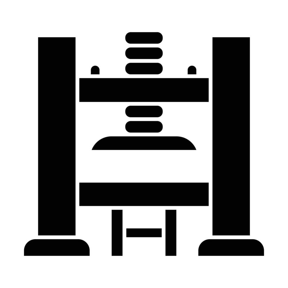 Printing Press icon on white background vector