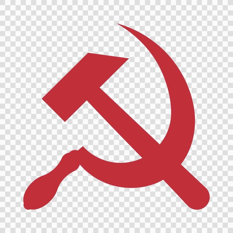 The hammer and sickle symbol, communist symbol, communist party vector
