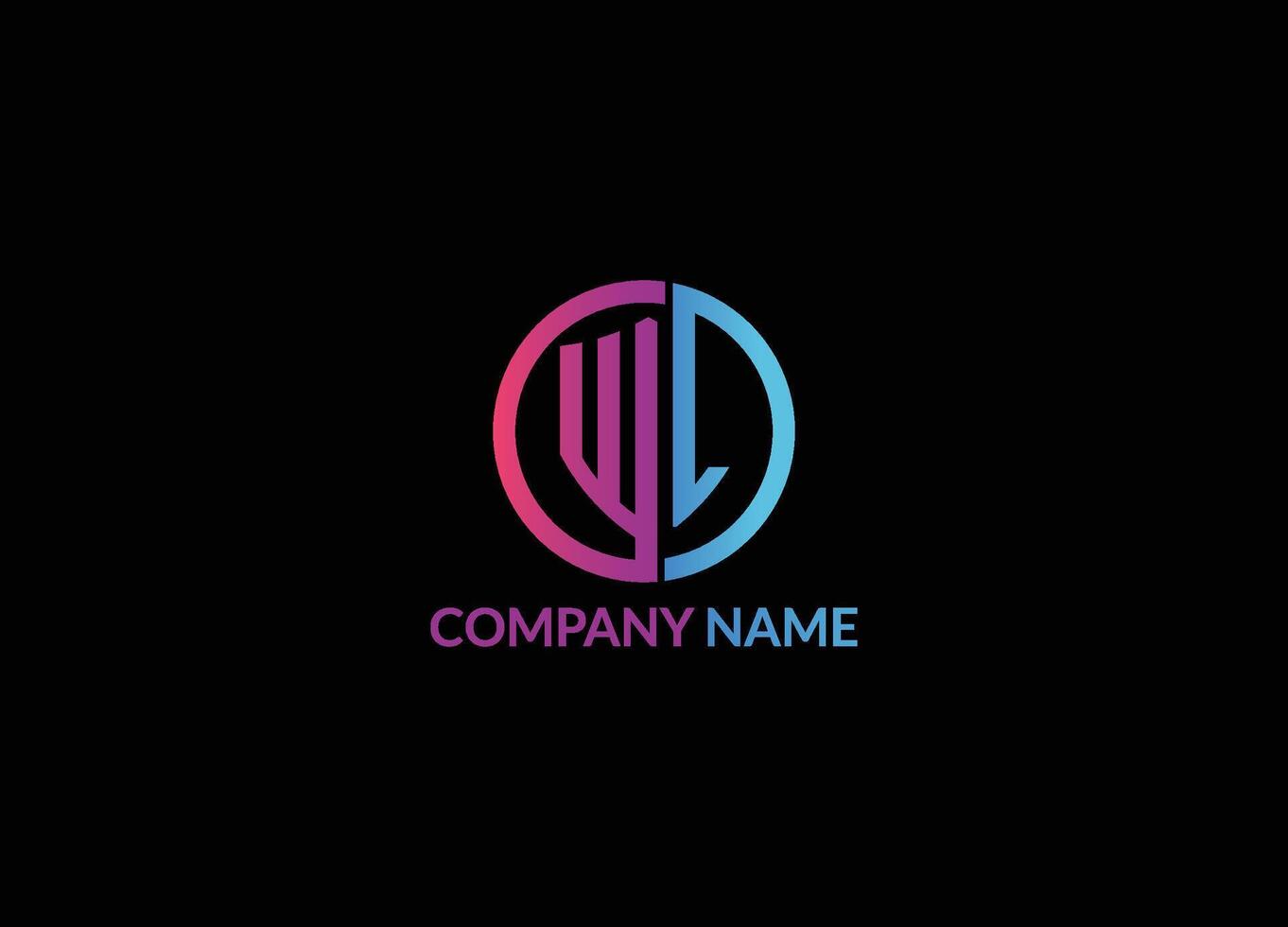 WL Alphabet letters Logo Design and Monogram logo. WL, LW letter modern branding logo. WL initial letter logo template icon design. Alphabet letters Initials Monogram LW, WL, L and W vector