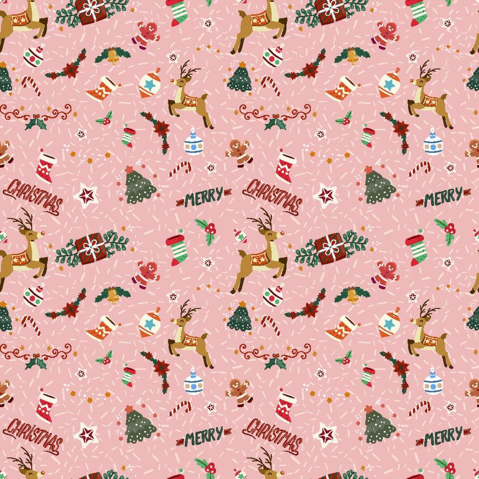 seamless pattern realistic background christmas season vector