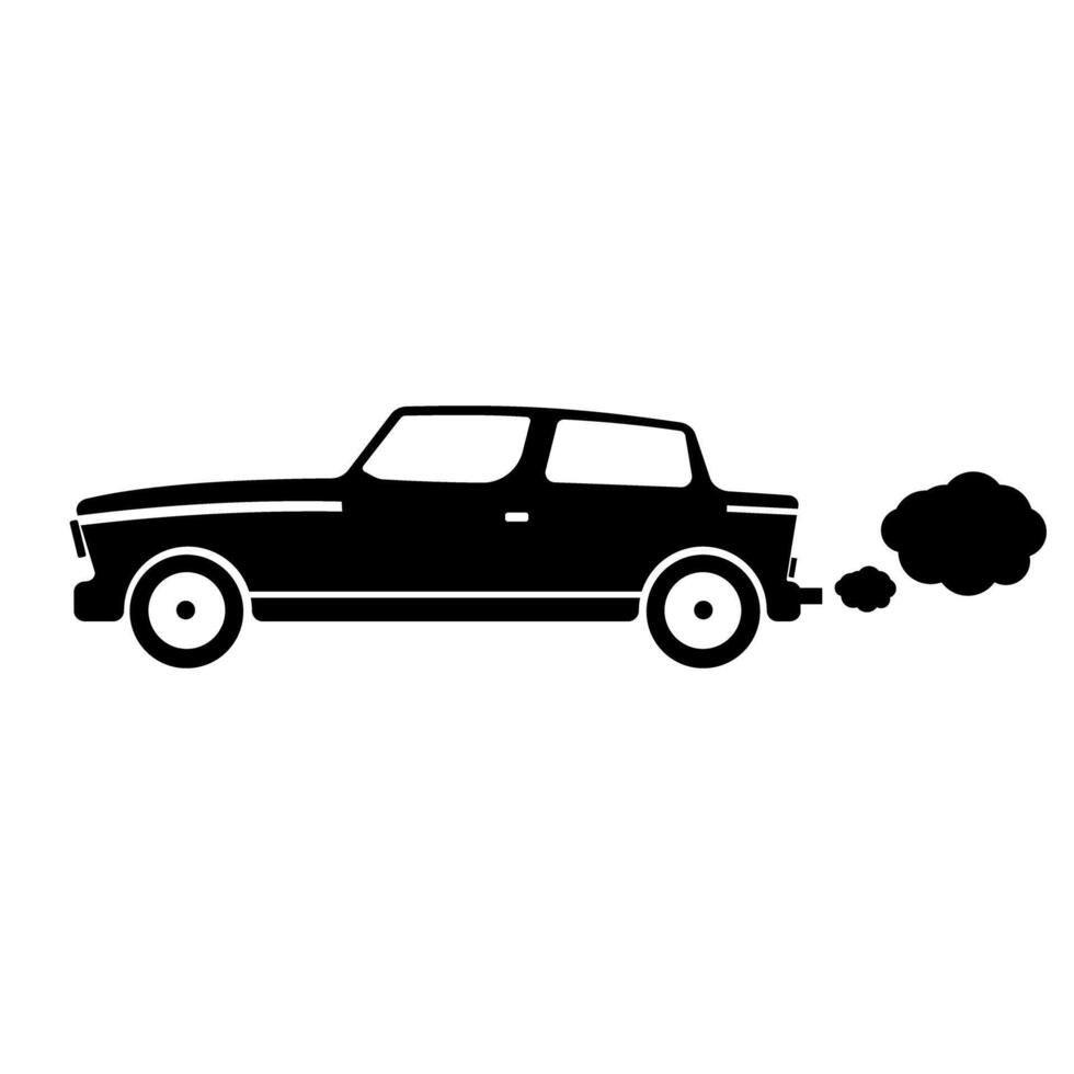 Vehicle Transport Car Pollution Icon Illustration vector