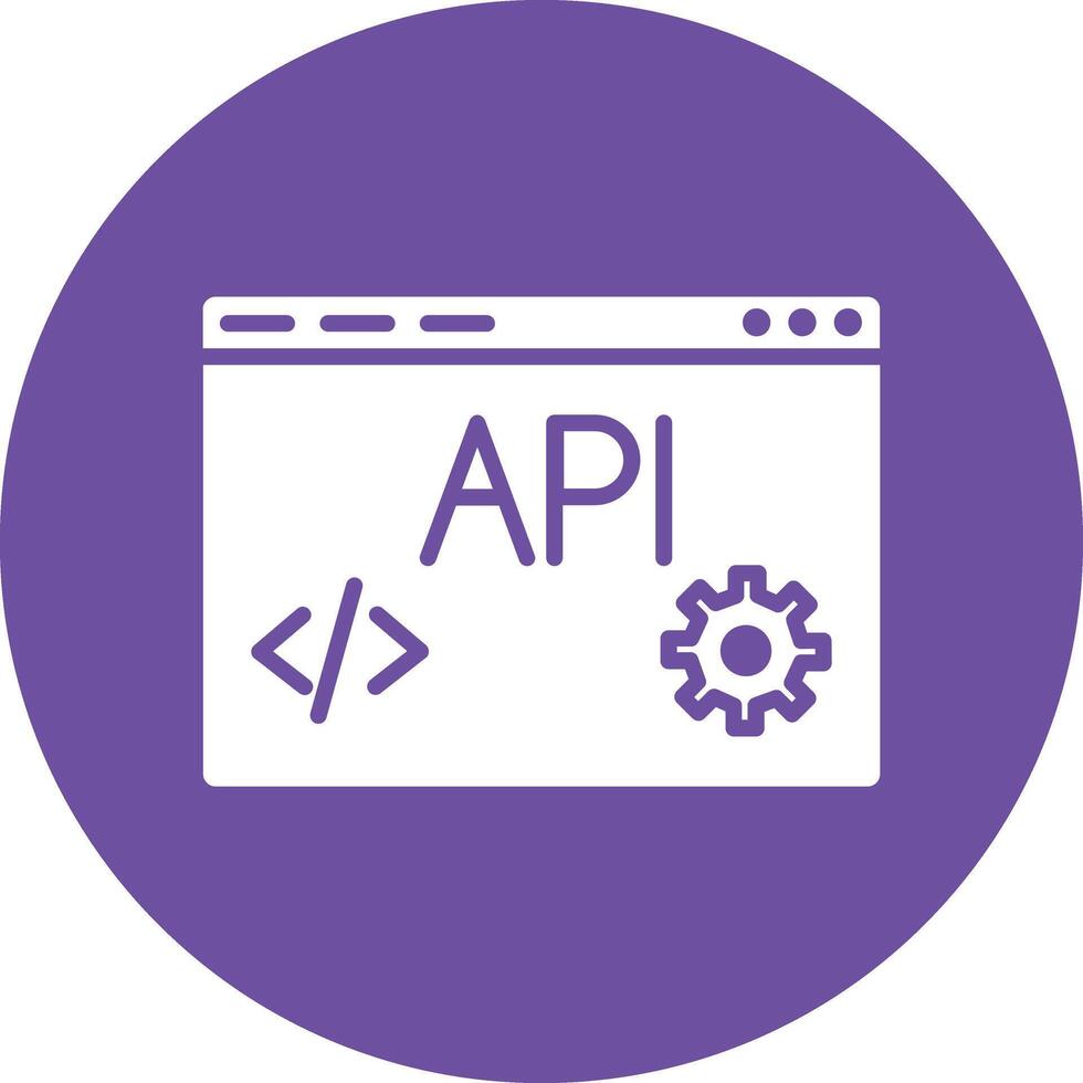 Web API Illustration Icon vector