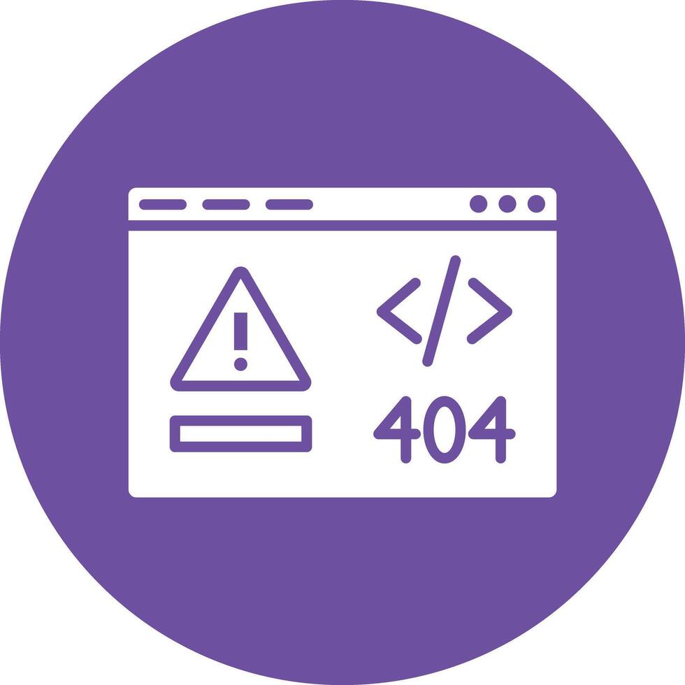 Code Error Illustration Icon vector