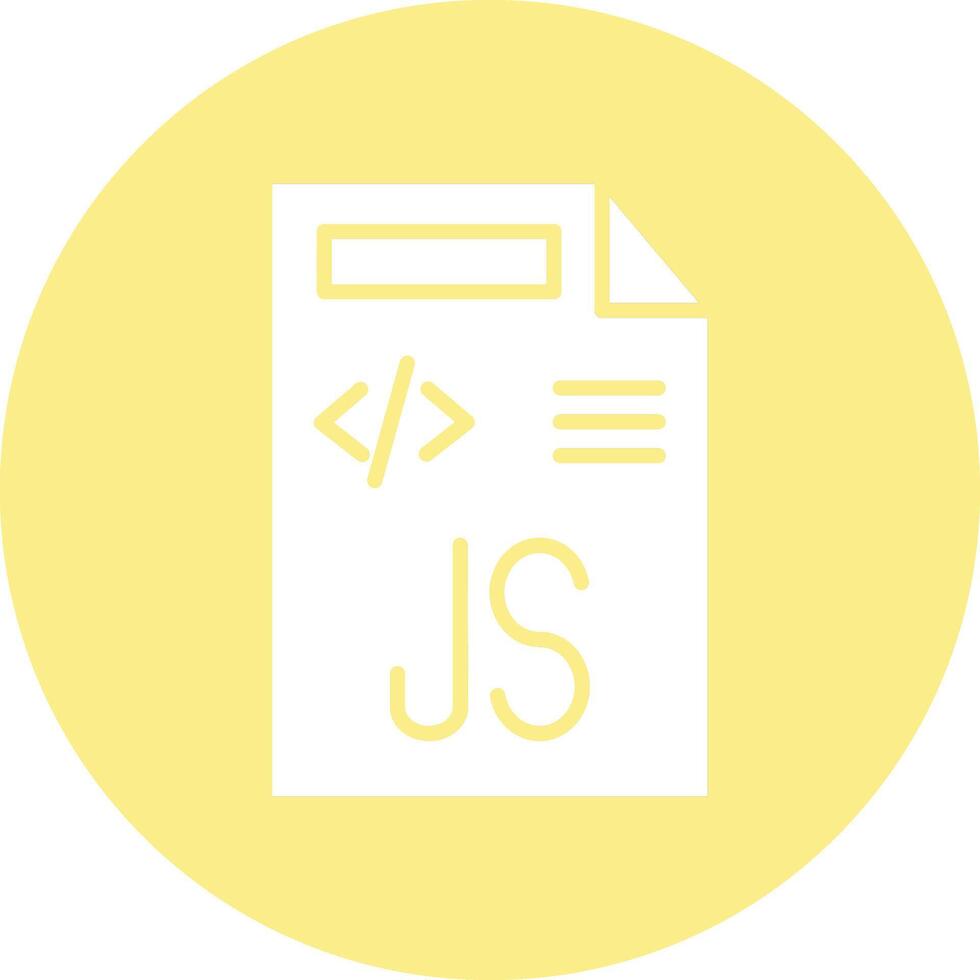 Javascript File Illustration Icon vector