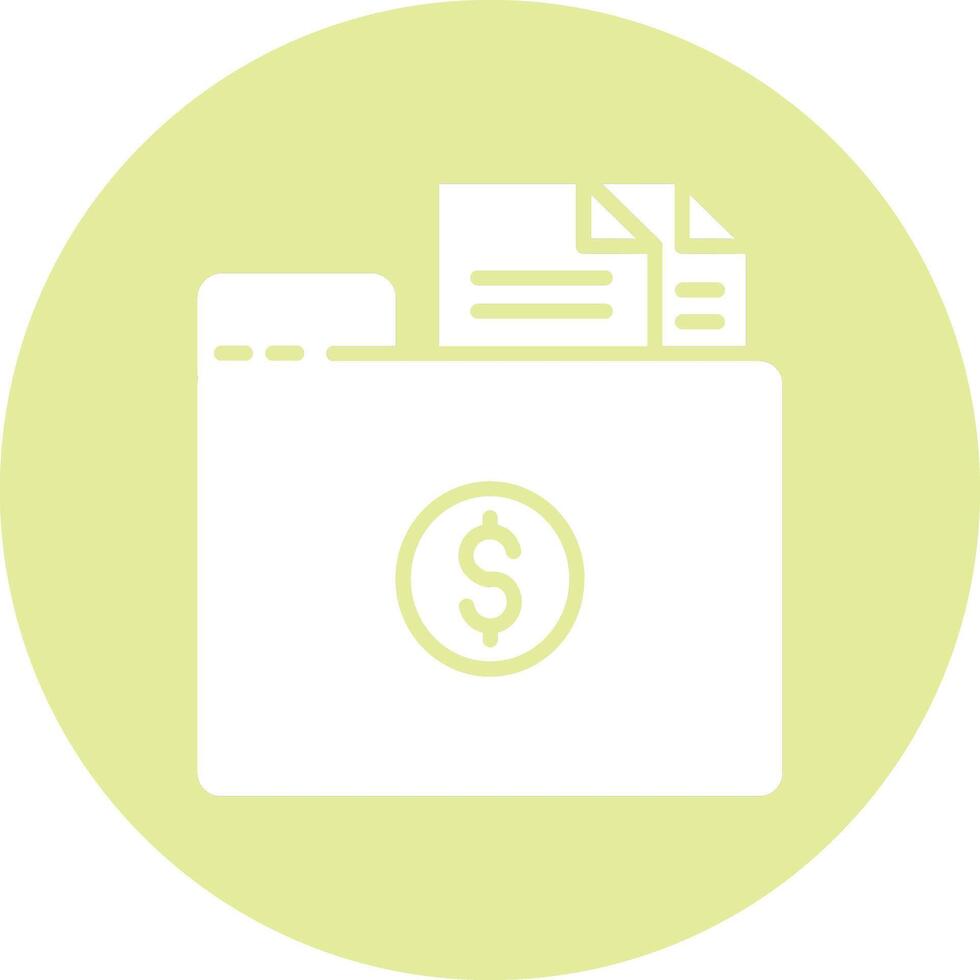Folder with Files Illustration Icon vector