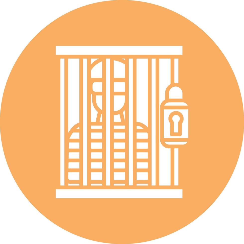 Prisioner Illustration Icon vector