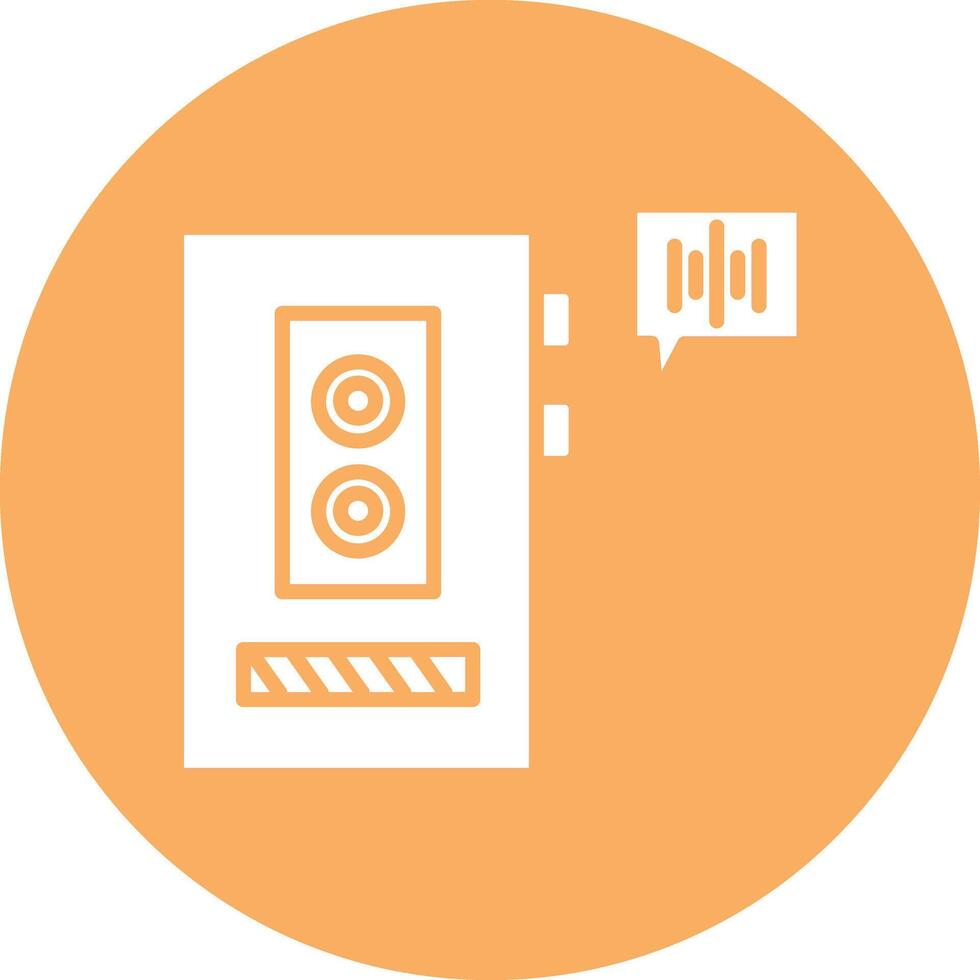 Voice Recorder Illustration Icon vector