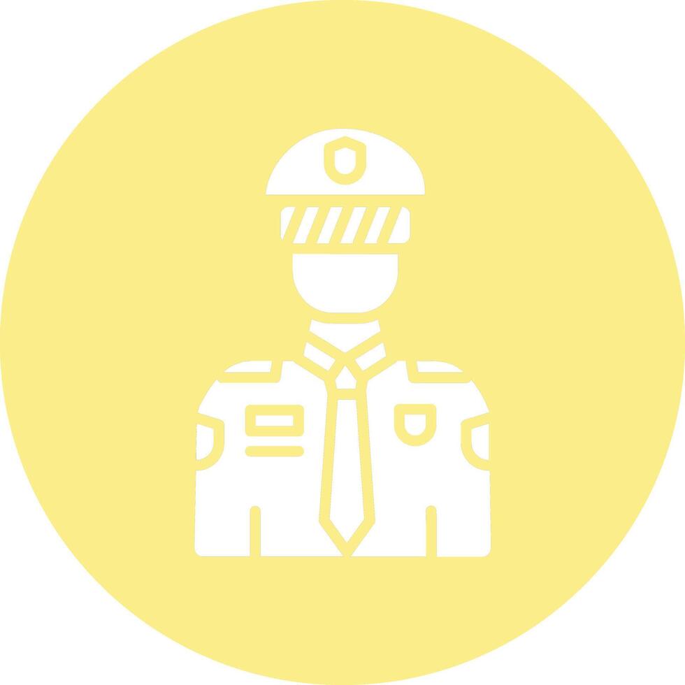 Policeman Illustration Icon vector