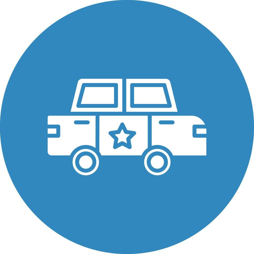 Police Car Illustration Icon vector
