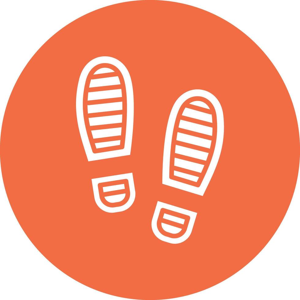 Footprint Illustration Icon vector