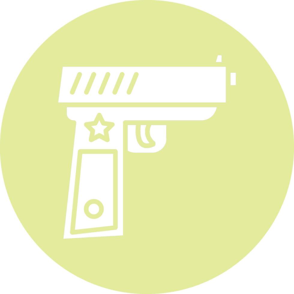 Police Gun Illustration Icon vector